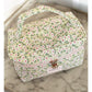 Bahels Floral Elegance Travel Makeup Bag - Green Crisp