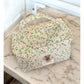 Bahels Floral Elegance Travel Makeup Bag - Green Crisp