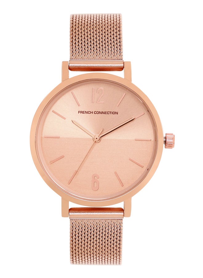 buy-french-connection-women-s-watch-with-rose-gold-stainless-steel-mesh-bracelet_9q0