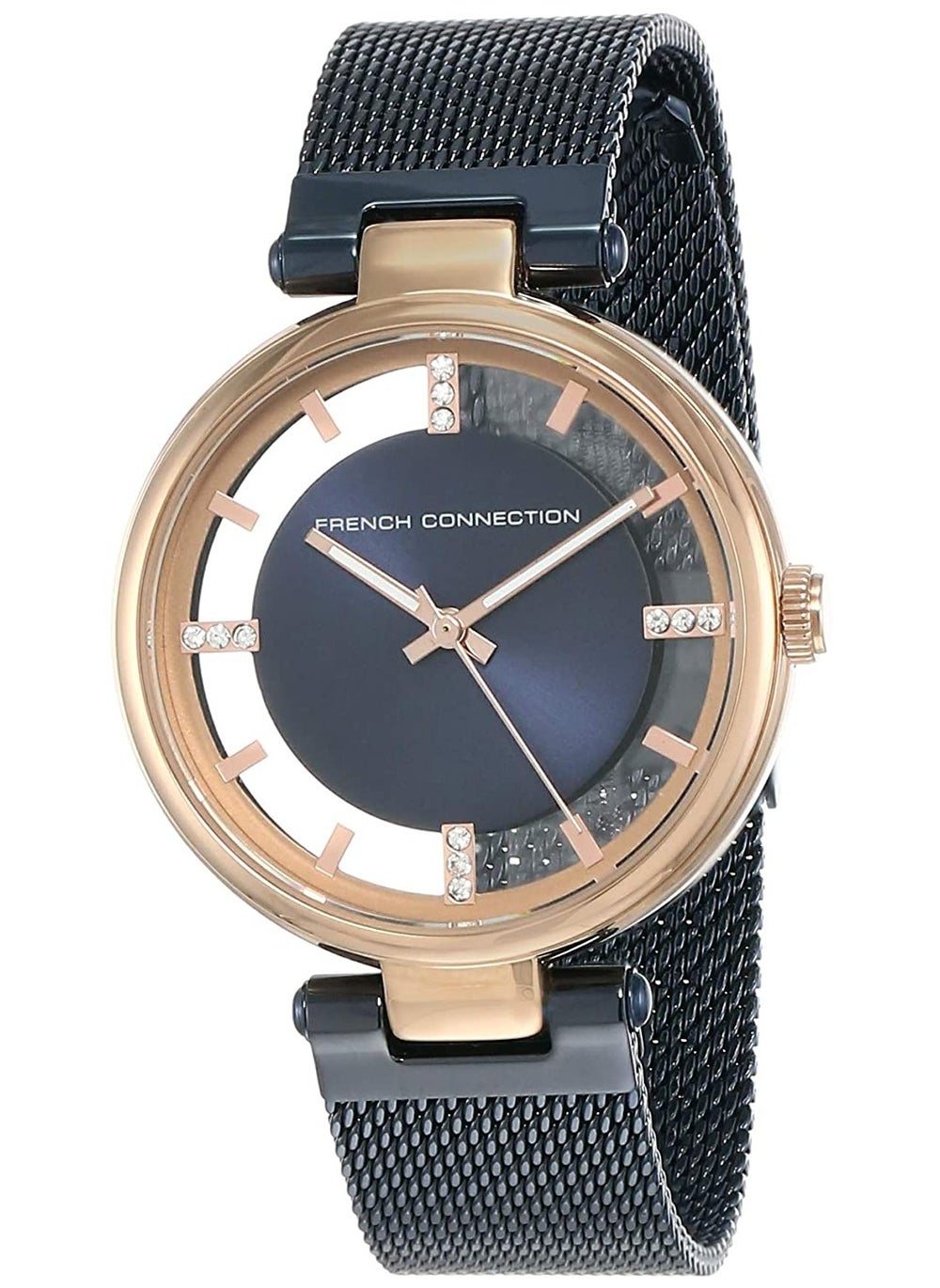 buy-french-connection-34mm-quartz-women-s-watch-with-blue-dial-stainless-steel-mesh-bracelet_6uv