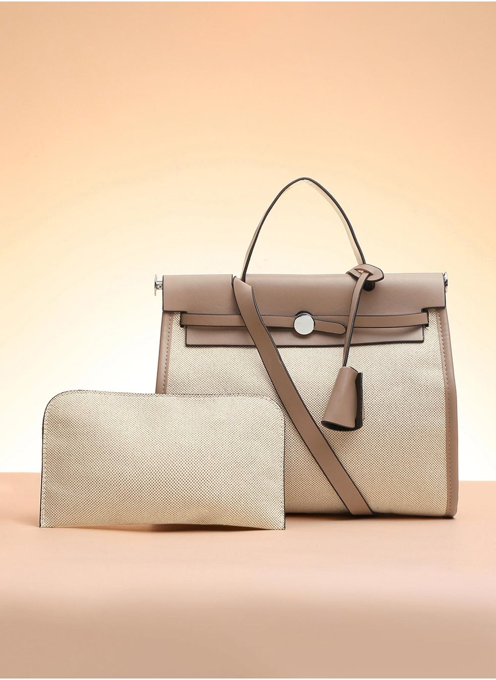 buy-haute-sauce-structured-block-with-pouch-hand-bag_13y