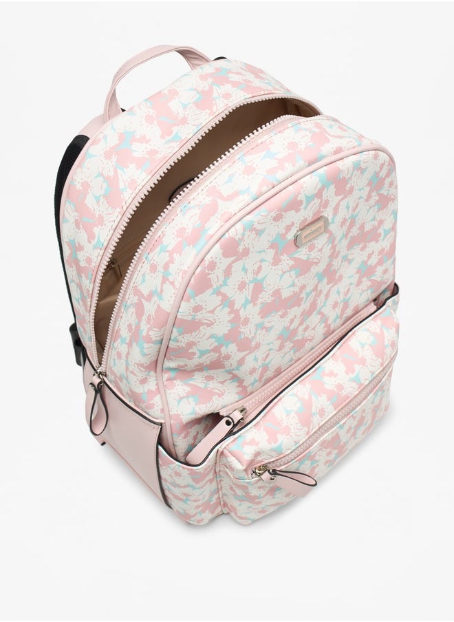 buy-missy-floral-print-backpack-with-detachable-front-pocket-31x40x13-cm_36k