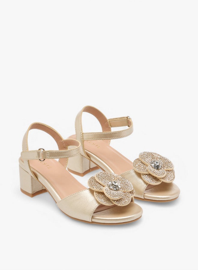 buy-celeste-girls-floral-accent-block-heel-sandals-with-hook-and-loop-closure_pkn