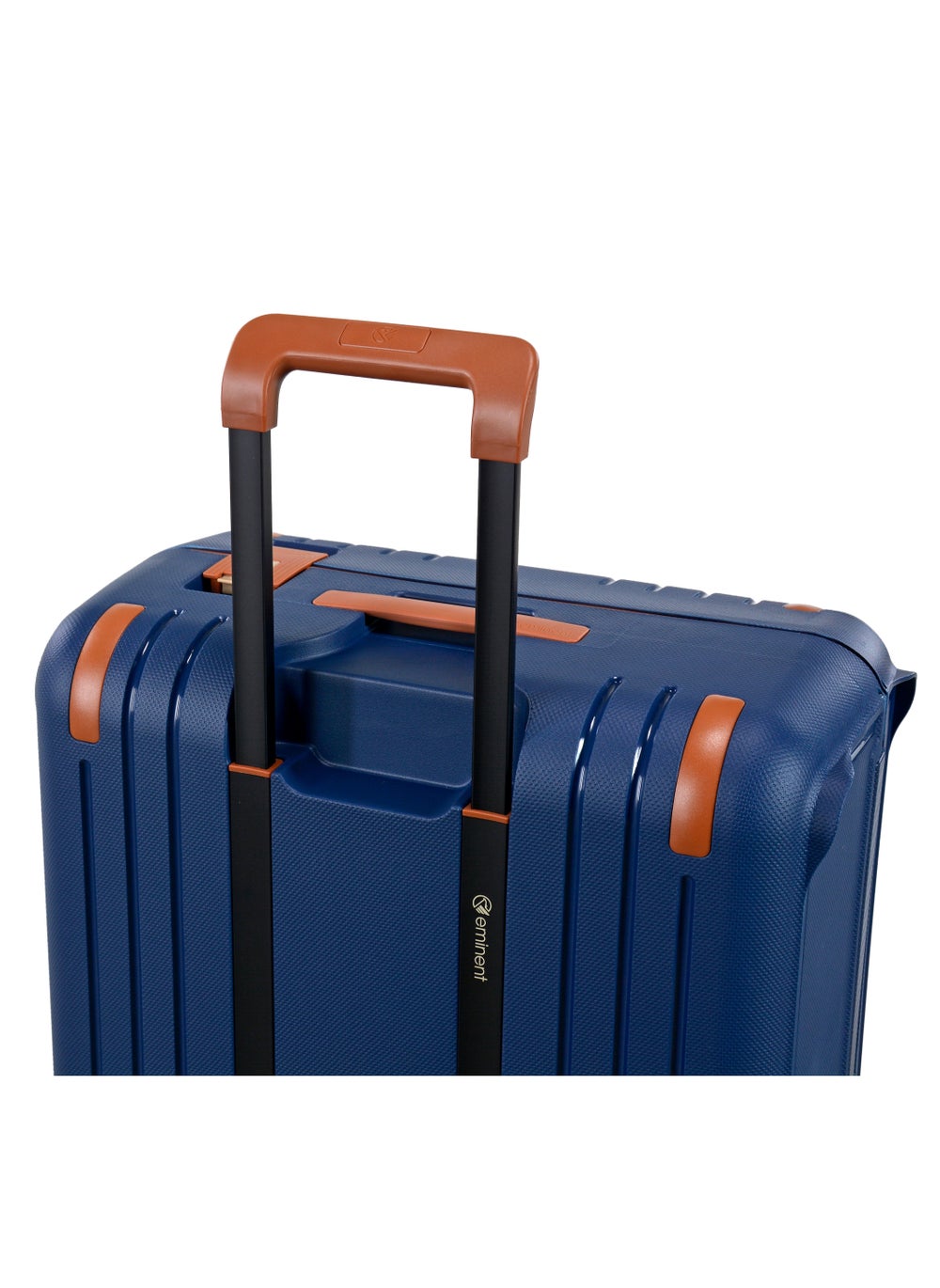 buy-eminent-vertica-hard-case-travel-bag-cabin-luggage-trolley-polypropylene-lightweight-suitcase-4-quiet-double-spinner-wheels-with-tsa-lock-b0006-dark-blue-brown-trim_6g5