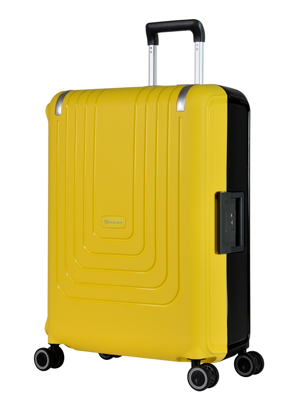buy-eminent-vertica-hard-case-luggage-trolley-polypropylene-lightweight-4-quiet-double-spinner-wheels-with-tsa-lock-b0006m-yellow-black_e1t