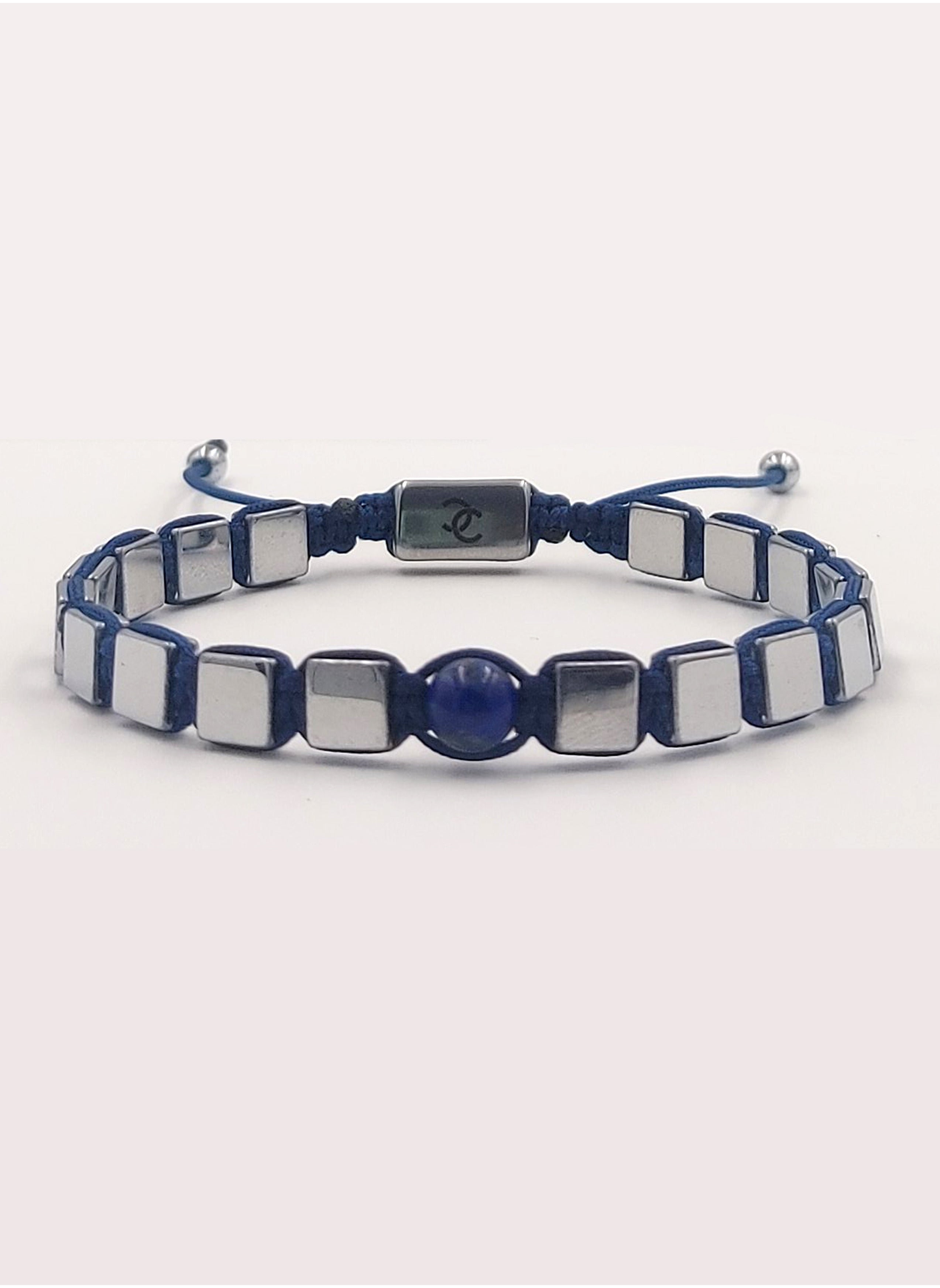 buy-chrysostomos-handmade-adjustable-beaded-bracelet-for-men-with-glossy-square-hematite_6om