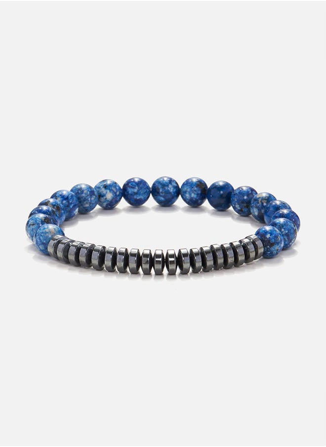buy-chrysostomos-handmade-beaded-bracelet-for-men-with-deep-blue-agate-and-polished-hematite-accents_nvi
