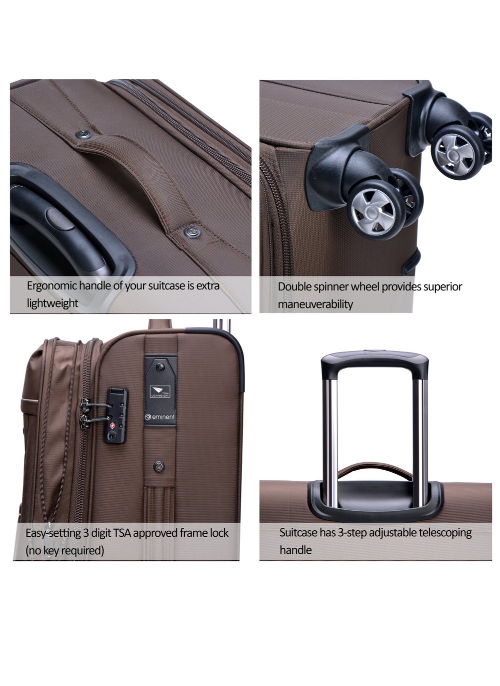 buy-eminent-soft-shell-travel-bag-expandable-luggage-trolley-for-unisex-polyester-light-weight-suitcase-with-tsa-lock-4-quiet-double-spinner-wheels-v6093sz_5di