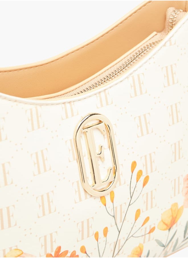 buy-elle-women-monogram-print-shoulder-bag-with-zip-closure-and-adjustable-strap_g0e