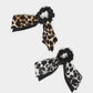 Chic Animal Print Hair Scrunchies – Set of 2