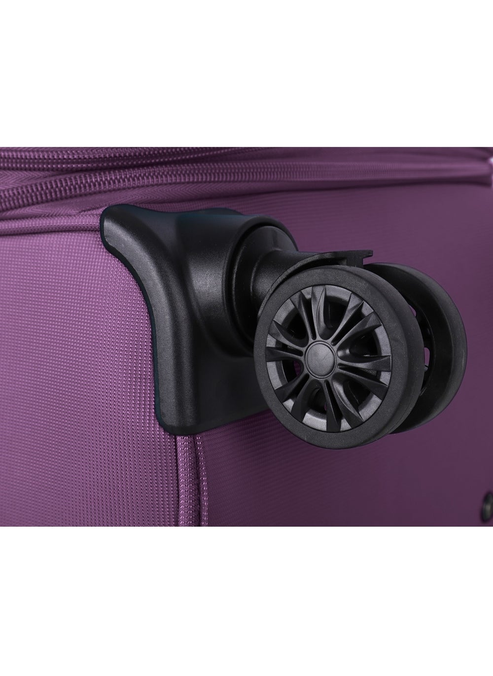 buy-eminent-unisex-soft-travel-bag-large-luggage-trolley-polyester-lightweight-expandable-4-double-spinner-wheeled-suitcase-with-3-digit-tsa-lock-e765-purple_q6r