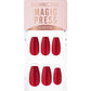 أظافر Magic Press Amaranth Red الفورية والمرنة