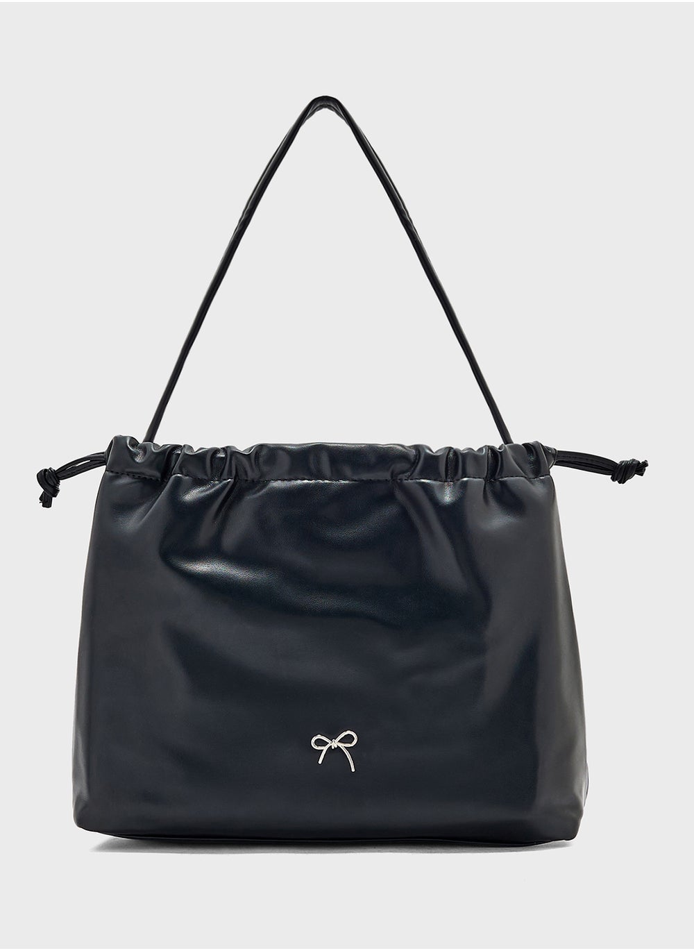 buy-ginger-drawstring-detail-bow-trim-shoulder-bag_v9c