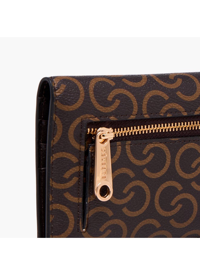 buy-celeste-women-monogram-print-bi-fold-wallet-with-snap-button-closure_g6x