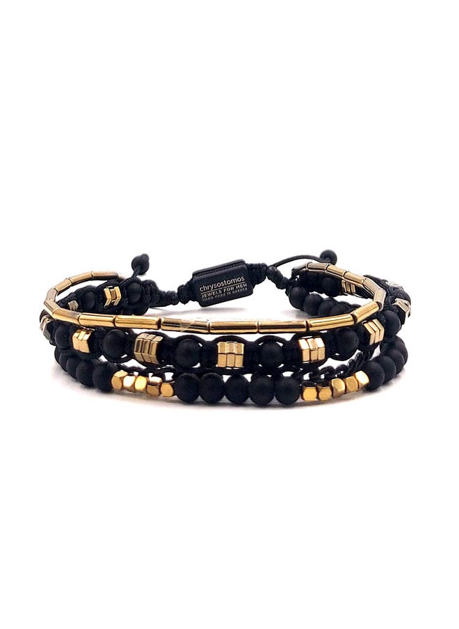 buy-chrysostomos-handmade-adjustable-beaded-bracelet-for-men-with-black-silver-chain-and-black-matte-onyx_tm2