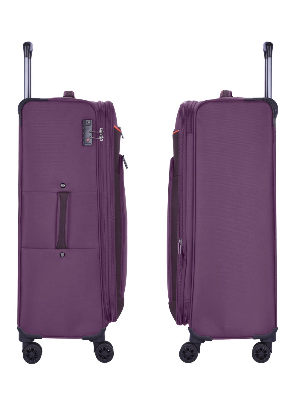 buy-eminent-unisex-soft-travel-bag-medium-luggage-trolley-polyester-lightweight-expandable-4-double-spinner-wheeled-suitcase-with-3-digit-tsa-lock-e751-purple_m9w