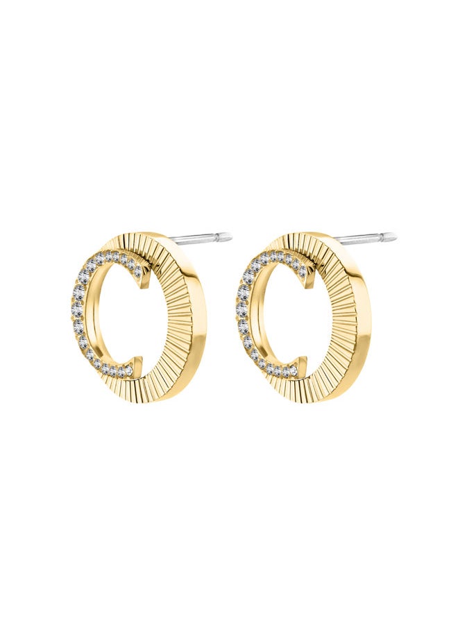 buy-cerruti-1881-pleat-gold-plated-earrings-with-sunray-textured-and-crystals_s6v