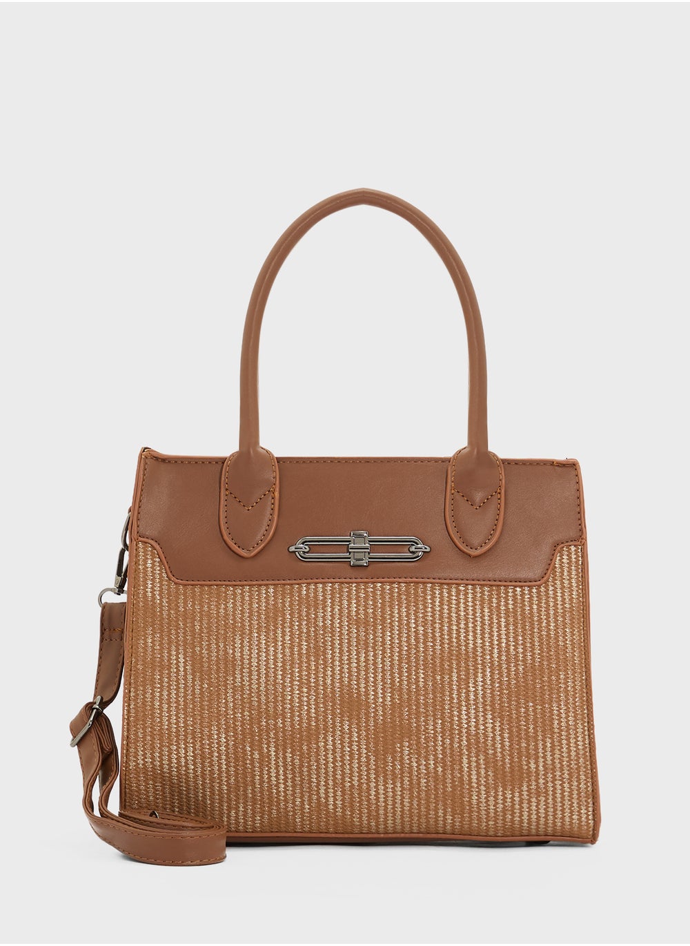 buy-ella-womens-satchel-with-fabric-contrast_84h