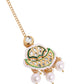 Elegant Kundan Studded Maang Tikka in Gold-Plated Brass