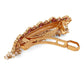 Na Gold & Red Beaded French Barrette for Women