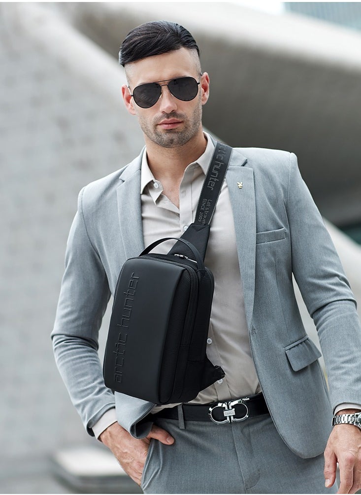 buy-arctic-hunter-crossbody-sling-bag-synthetic-pu-water-resistant-unisex-small-shoulder-bag-for-business-travel-outdoor-shopping-xb00541-black_iyc