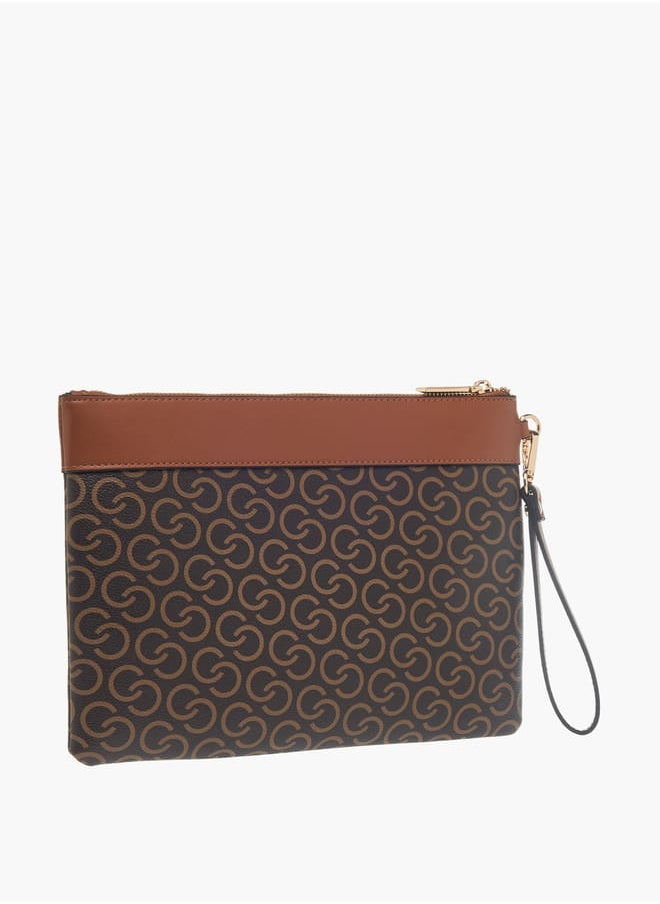 buy-celeste-womens-monogram-print-wallet-with-detachable-wristlet-strap-and-zip-closure_pdj