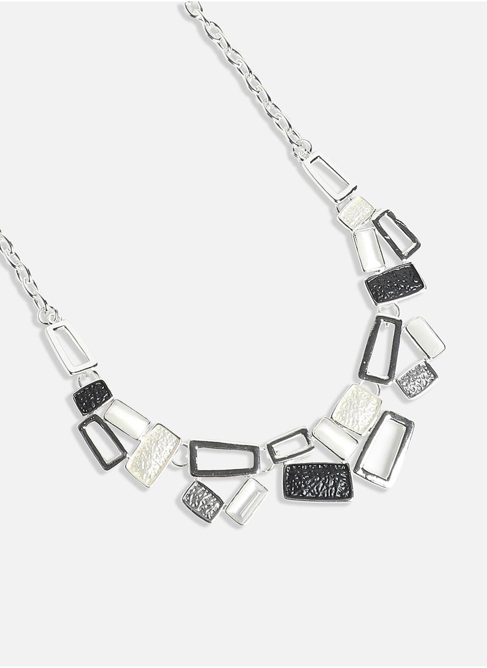 buy-sohi-black-dented-geometrical-necklace_d30