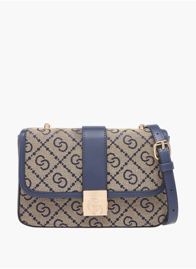 buy-celeste-women-jacquard-monogram-crossbody-bag-with-button-closure-and-adjustable-strap_dvo