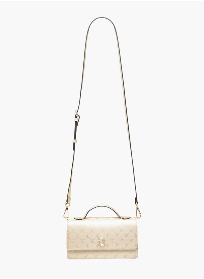 buy-le-confort-women-monogram-detail-crossbody-bag-with-detachable-strap-and-magnetic-closure_xze