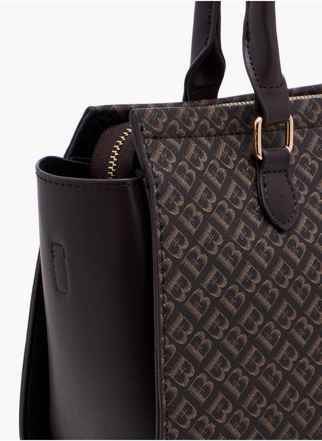 buy-flora-bella-by-shoexpress-monogram-print-tote-bag-with-double-handle-and-zip-closure_l2a