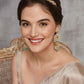 Elegant Heart Flowers Kundan Beaded Mathapatti Bridal Piece