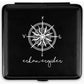 Compass Engraved Matte Cigarette Case - Holds 20