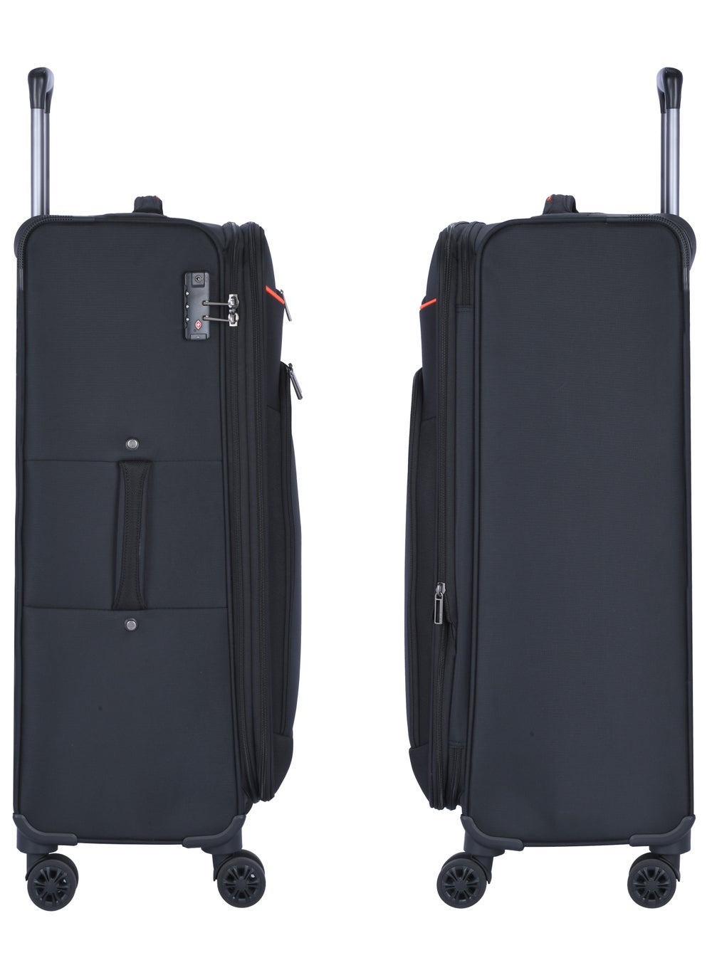 buy-eminent-unisex-soft-travel-bag-large-luggage-trolley-polyester-lightweight-expandable-4-double-spinner-wheeled-suitcase-with-3-digit-tsa-lock-e765-black_u2q