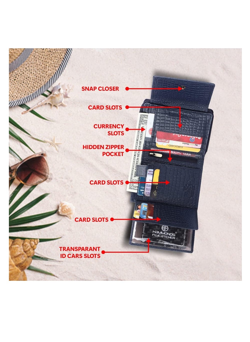 buy-hammonds-flycatcher-wallet-for-women-leather-ladies-wallet-croc-blue-14-card-slots-rfid-protection-3-id-card-slots-women-s-wallet-button-closure-daily-use-women-money-purse-zsm3_quf
