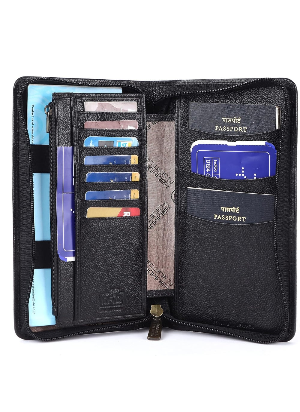 buy-hammonds-flycatcher-passport-cover-passport-holder-for-men-and-women-leather-travel-accessories-document-organizer-with-rfid-protection-black-multiple-cards-passport-holder-for-trips_t04