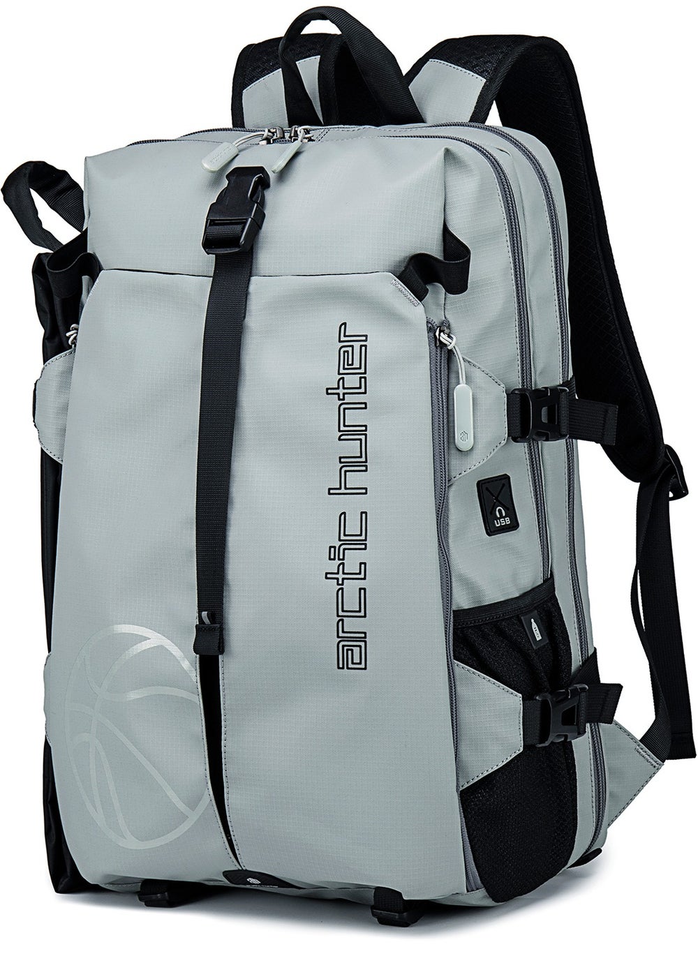 buy-arctic-hunter-durable-gym-sports-backpack-water-resistant-18-5-inch-casual-daypack-with-luggage-trolley-carry-belt-and-built-in-usb-jack-for-men-b00391-xd-grey_71r