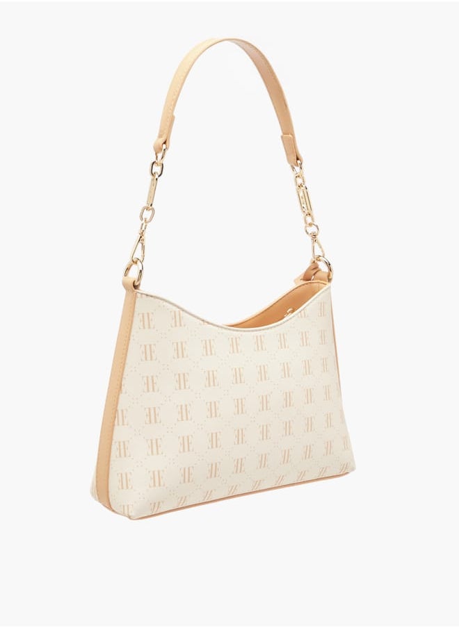 buy-elle-women-monogram-print-shoulder-bag-with-zip-closure-and-adjustable-strap_hhe