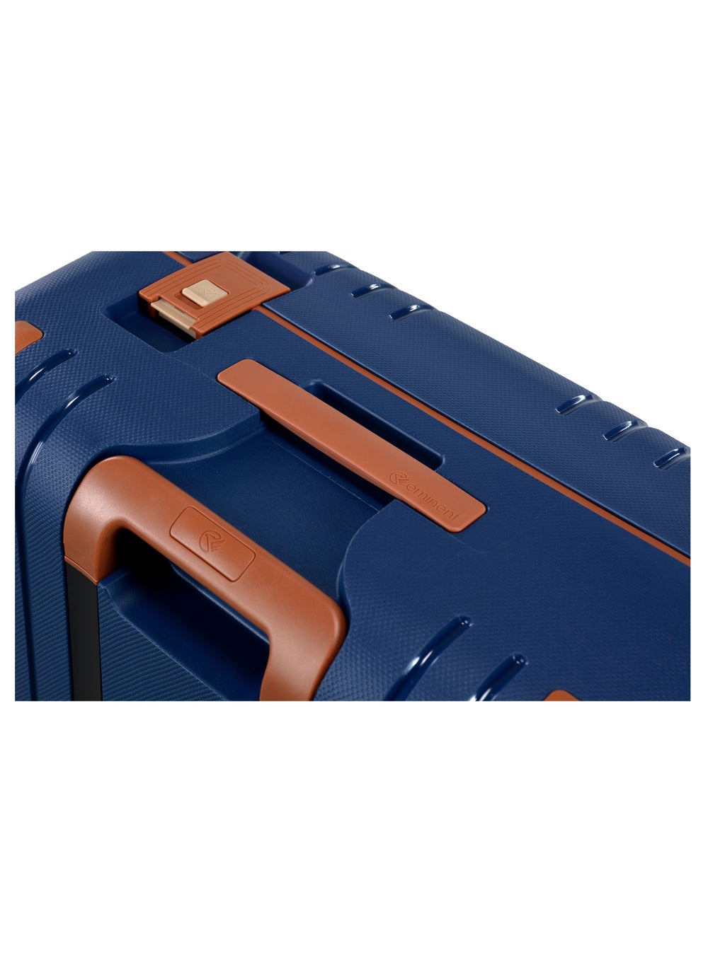 buy-eminent-vertica-hard-case-travel-bag-medium-luggage-trolley-polypropylene-lightweight-suitcase-4-quiet-double-spinner-wheels-with-tsa-lock-b0006-dark-blue-brown-trim_7qe