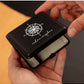 Compass Engraved Matte Cigarette Case - Holds 20