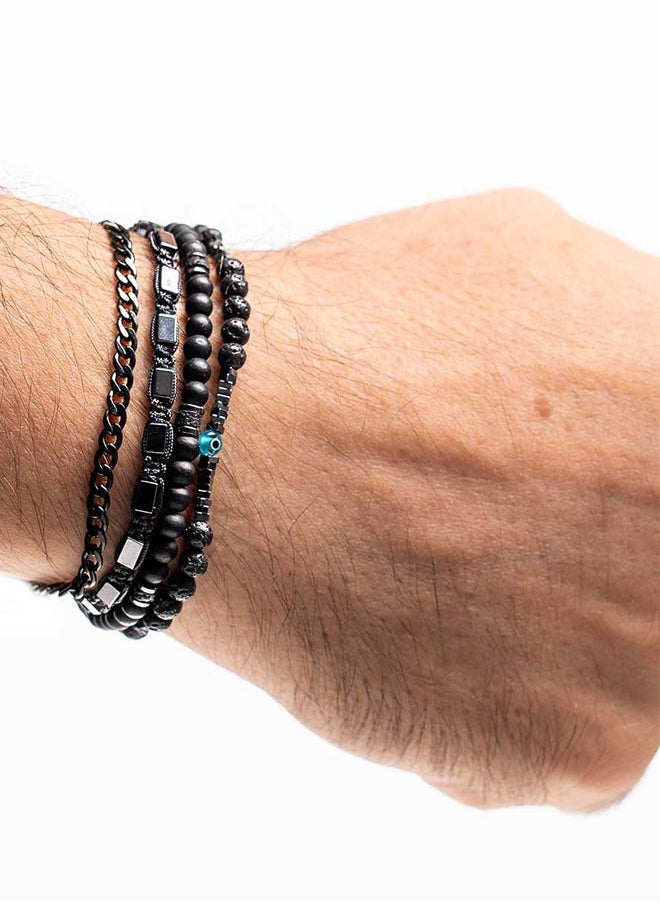 buy-chrysostomos-handmade-adjustable-beaded-multi-line-bracelet-with-onyx-grommet-ball-hematite-cord-and-steel-chain-macrame-adjustable-tying_ich