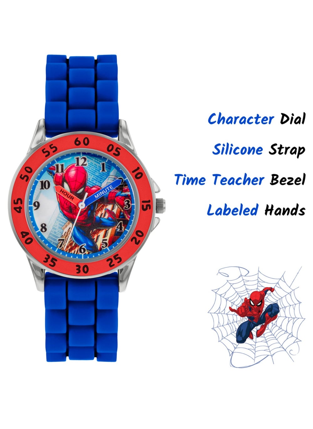 buy-disney-disney-marvel-spiderman-blue-strap-boys-watch-spd9048_9gh