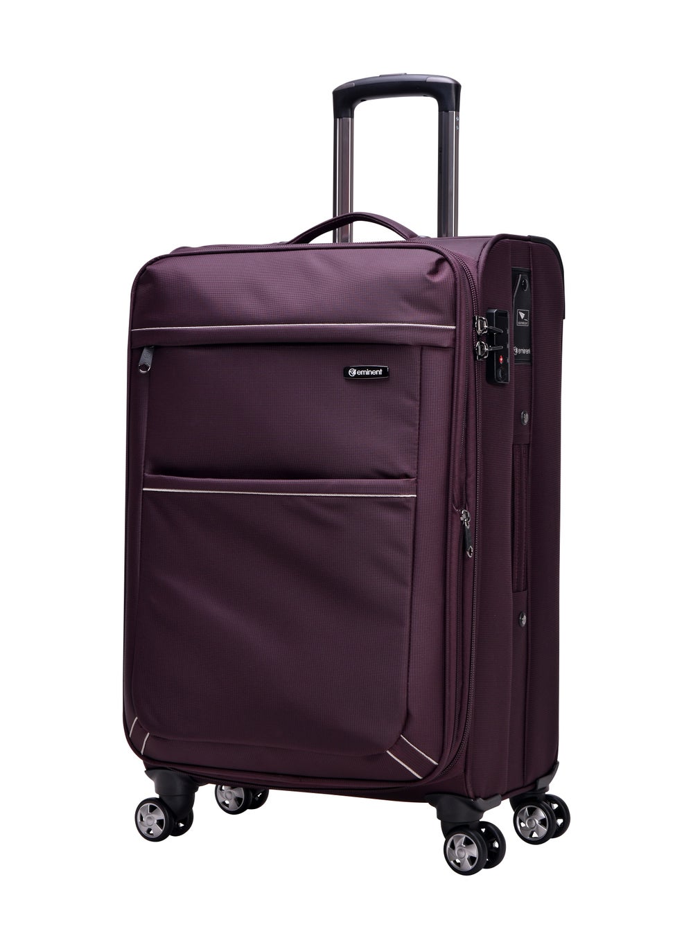 buy-eminent-soft-shell-travel-bag-expandable-luggage-trolley-for-unisex-polyester-light-weight-suitcase-with-tsa-lock-4-quiet-double-spinner-wheels-v6093sz_jvt