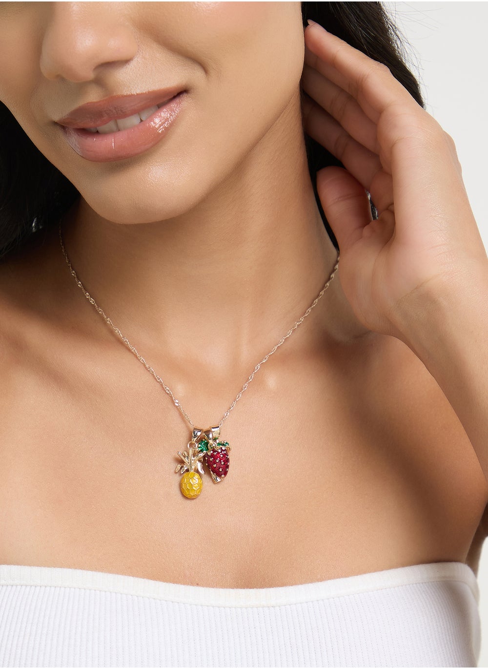 buy-ginger-pineapple-pendant-chain-necklace-with-two-mix-pack-pendants_yyn