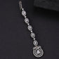 Oxidised Silver AD-Studded Maang Tika Elegance