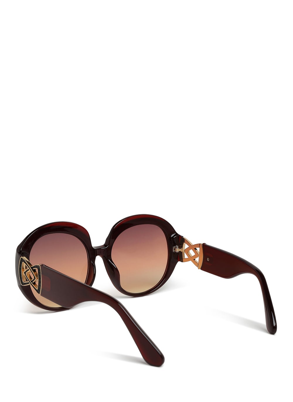 buy-london-rag-brown-metallic-accent-round-sunglasses_so5
