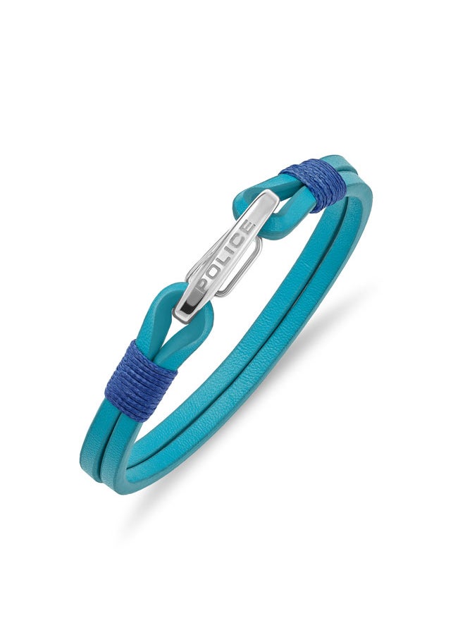 buy-police-wishbone-braceletdouble-row-blue-leather-with-hook-closurerugged-men-s-style_ro6