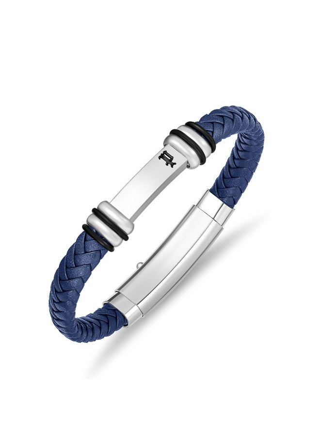 buy-police-highbridge-braceletbraided-blue-leather-with-adjustable-stainless-steel-clipmen-s-rugged-and-refined-style_na8