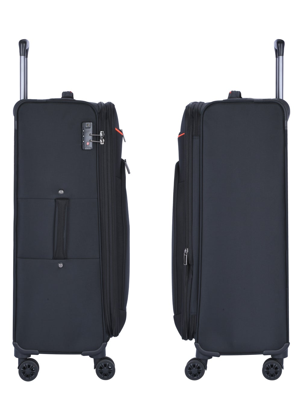 buy-eminent-unisex-soft-travel-bag-medium-luggage-trolley-polyester-lightweight-expandable-4-double-spinner-wheeled-suitcase-with-3-digit-tsa-lock-e788-black_0gx