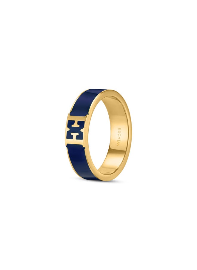 buy-escada-scarlett-gold-plated-ring-with-logo-cutout-and-blue-enamel-detail_n8r