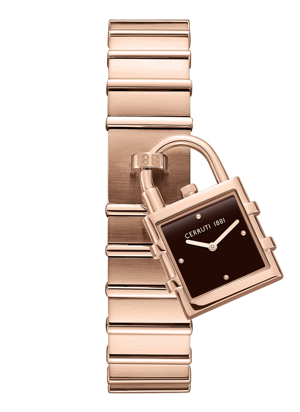 buy-cerruti-1881-adria-analog-women-s-watch-lock-shaped-dial-brown-dial-bracelet_biu